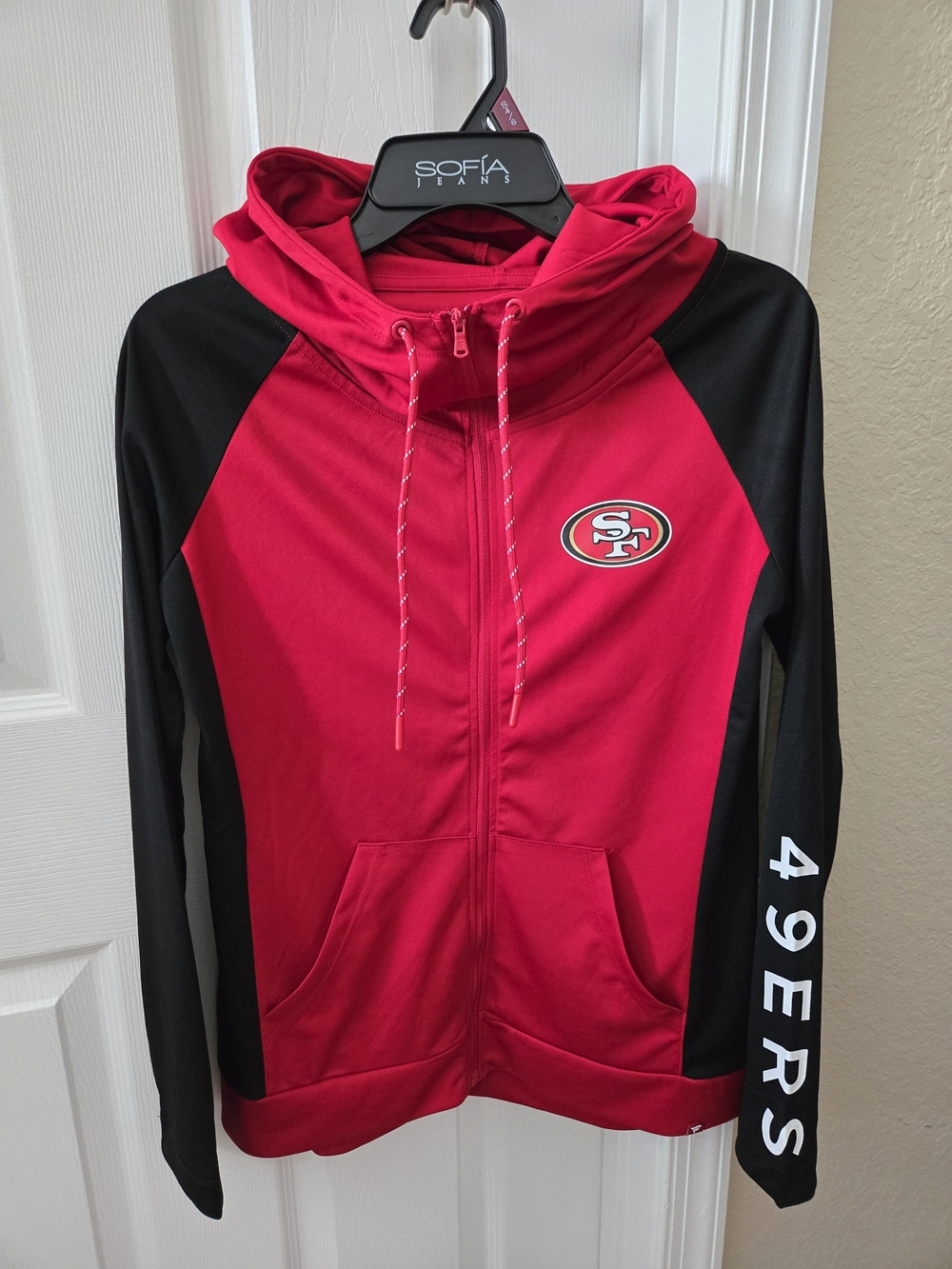 49ers FANATICS Zip Hoodie Jacket-Women's
